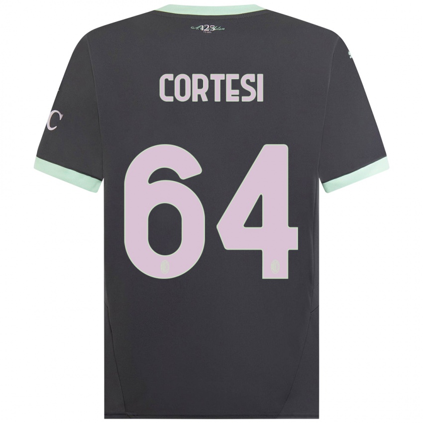 Mujer Camiseta Selena Cortesi #64 Gris Equipación Tercera 2024/25 La Camisa