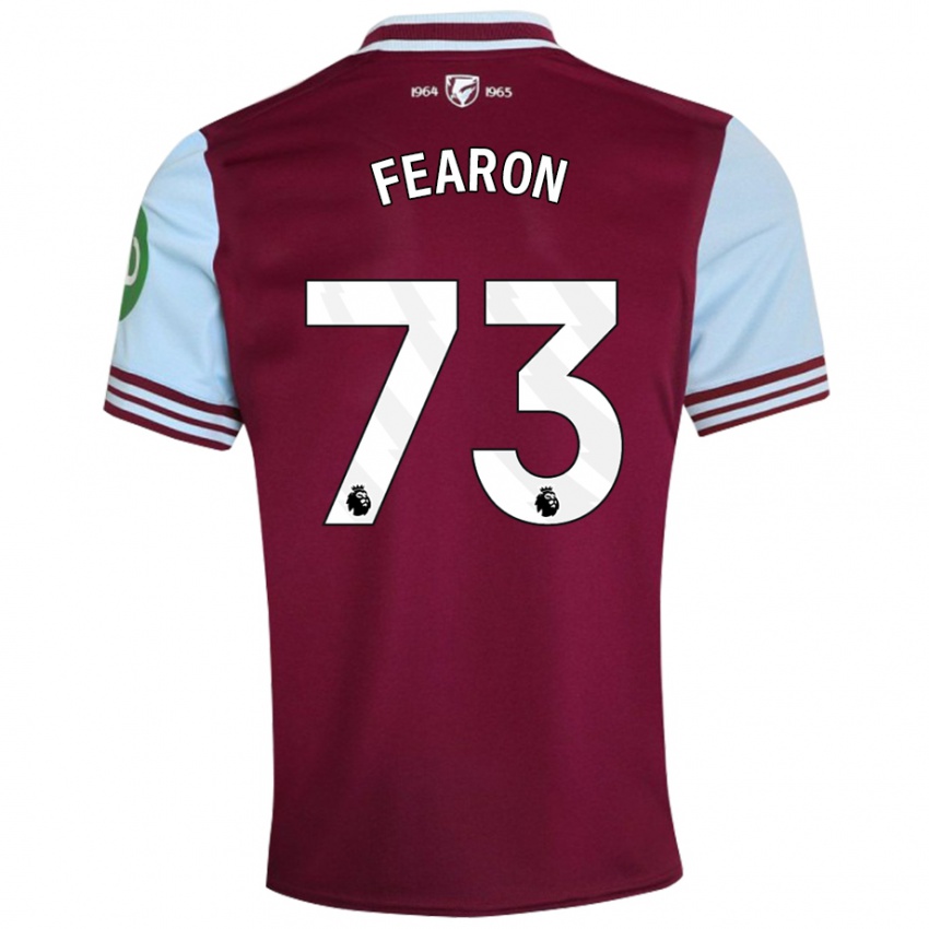 Niño Camiseta Preston Fearon #73 Rojo Oscuro 1ª Equipación 2024/25 La Camisa