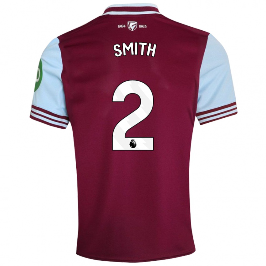 Niño Camiseta Kirsty Smith #2 Rojo Oscuro 1ª Equipación 2024/25 La Camisa