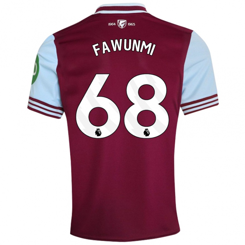 Niño Camiseta Favour Fawunmi #68 Rojo Oscuro 1ª Equipación 2024/25 La Camisa