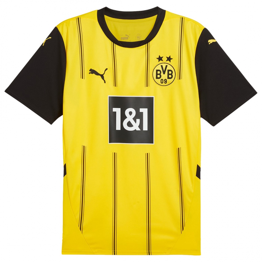 Niño Camiseta Kjell Wätjen #38 Amarillo Negro 1ª Equipación 2024/25 La Camisa