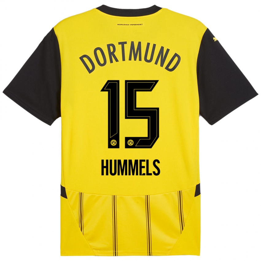 Niño Camiseta Mats Hummels #15 Amarillo Negro 1ª Equipación 2024/25 La Camisa