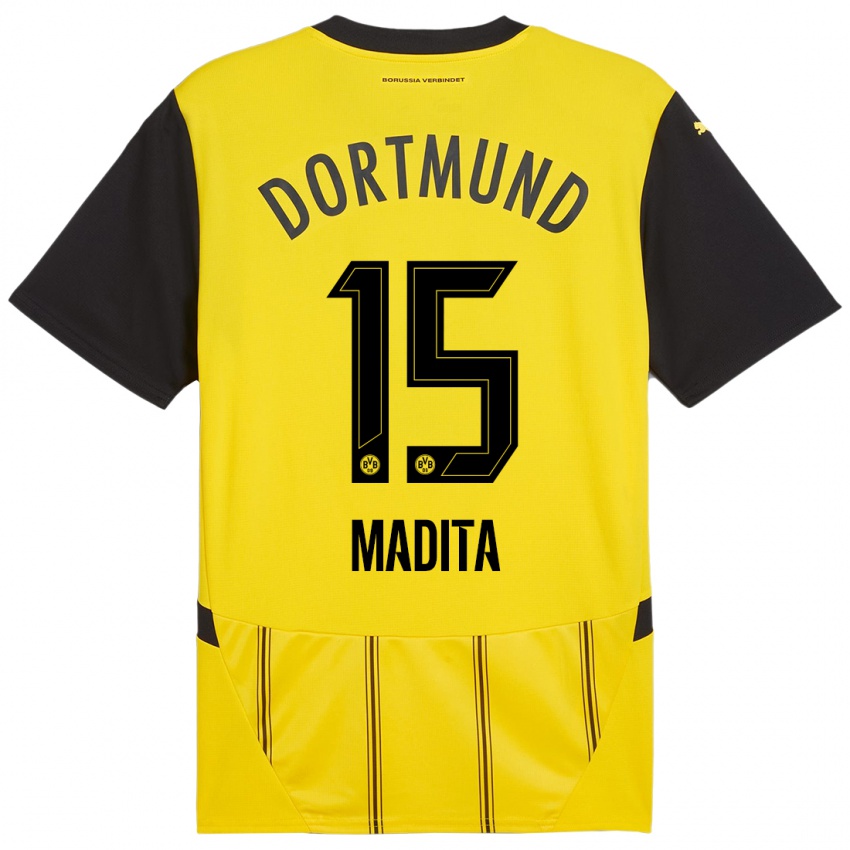 Niño Camiseta Kohorst Madita #15 Amarillo Negro 1ª Equipación 2024/25 La Camisa