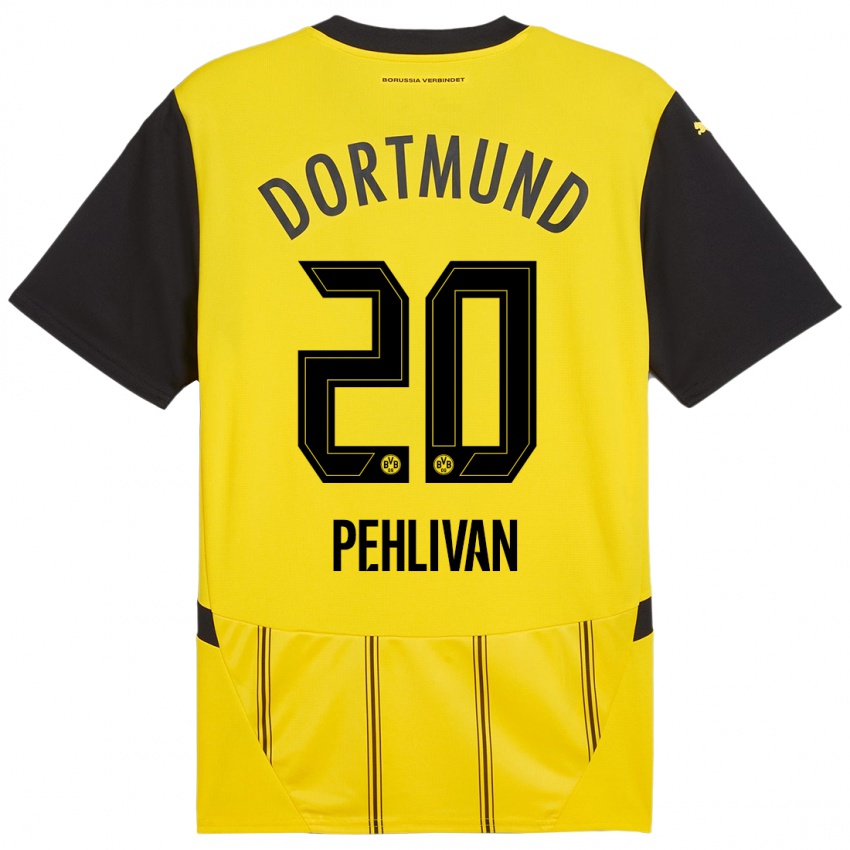 Niño Camiseta Miran Pehlivan #20 Amarillo Negro 1ª Equipación 2024/25 La Camisa