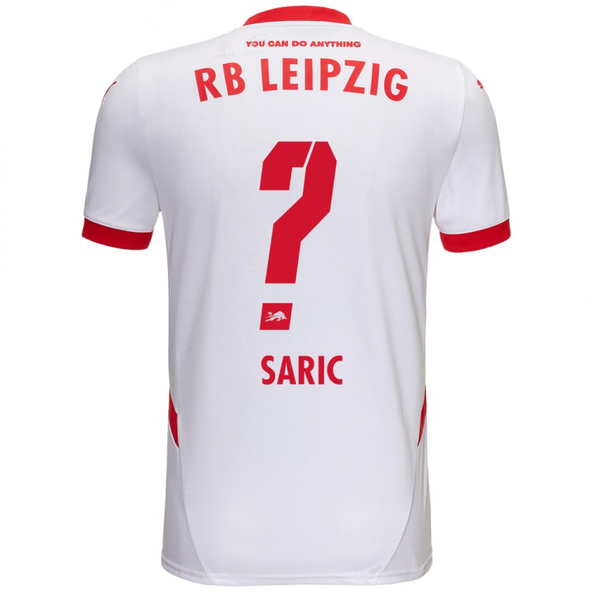 Niño Camiseta Lucio Saric #0 Blanco Rojo 1ª Equipación 2024/25 La Camisa