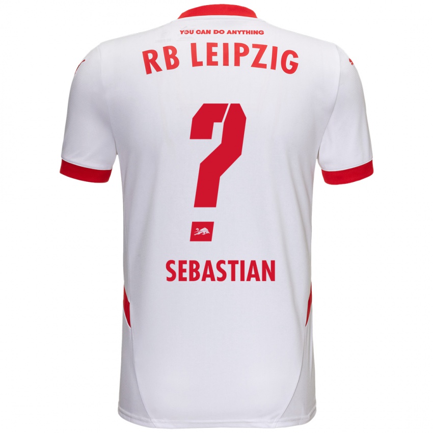 Niño Camiseta Jordy Sebastian #0 Blanco Rojo 1ª Equipación 2024/25 La Camisa