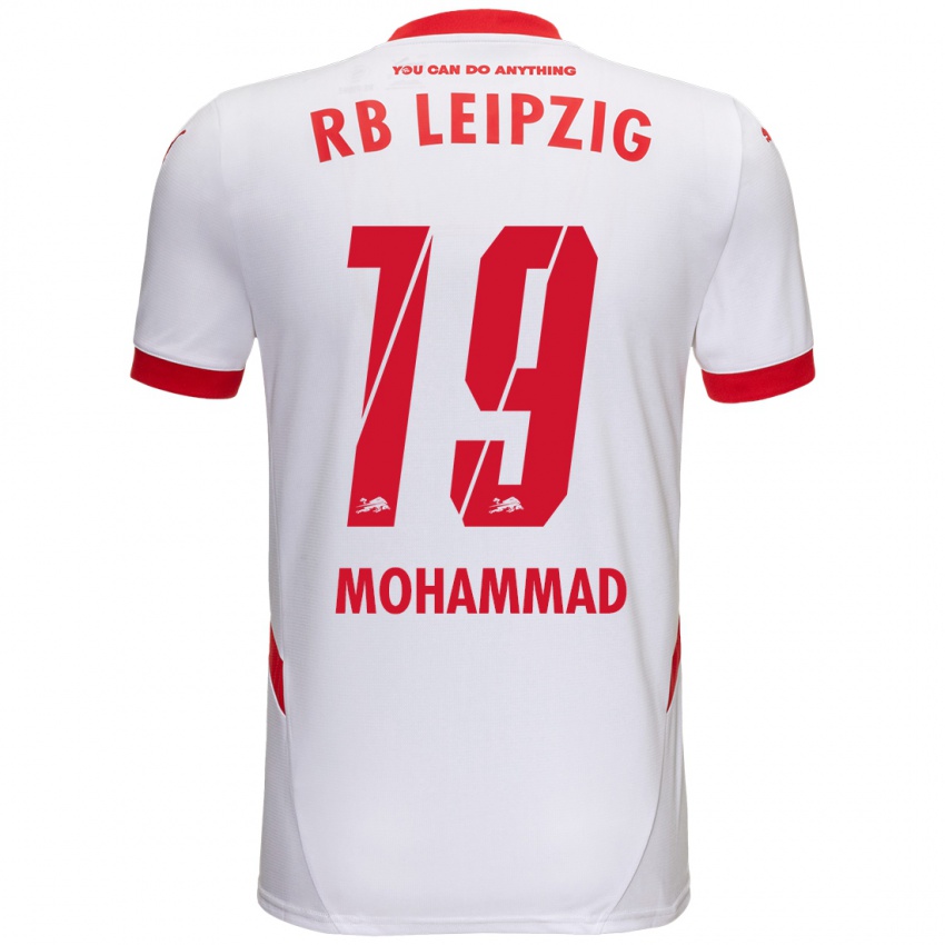 Niño Camiseta Sammy Mohammad #19 Blanco Rojo 1ª Equipación 2024/25 La Camisa