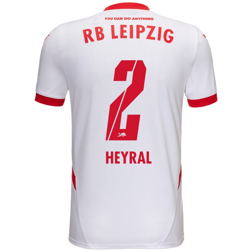 Niño Camiseta Neo Heyral #2 Blanco Rojo 1ª Equipación 2024/25 La Camisa