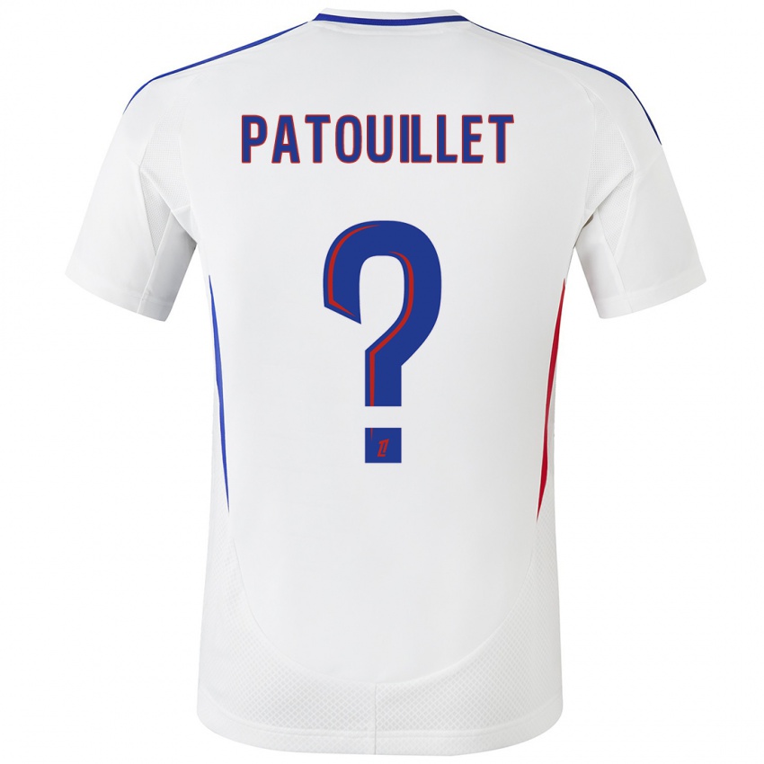 Niño Camiseta Mathieu Patouillet #0 Blanco Azul 1ª Equipación 2024/25 La Camisa