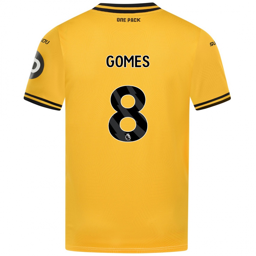 Niño Camiseta Joao Gomes #8 Amarillo 1ª Equipación 2024/25 La Camisa