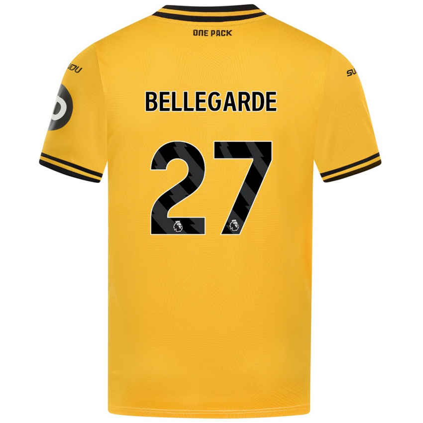 Niño Camiseta Jean-Ricner Bellegarde #27 Amarillo 1ª Equipación 2024/25 La Camisa