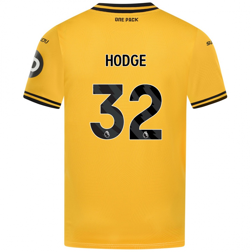 Niño Camiseta Joe Hodge #32 Amarillo 1ª Equipación 2024/25 La Camisa