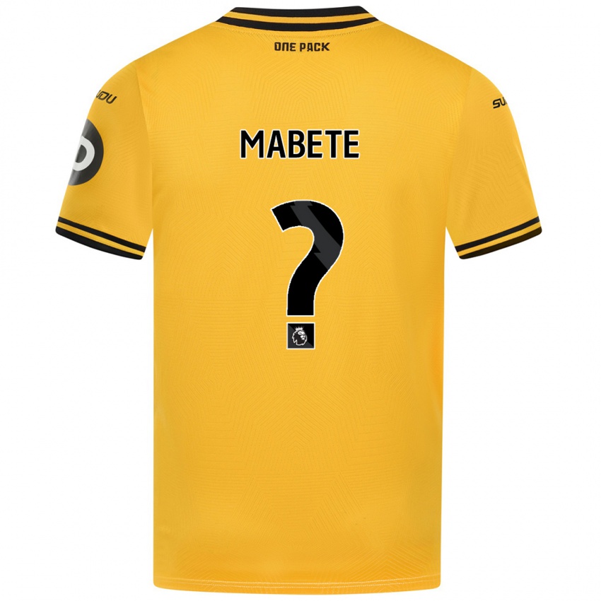 Niño Camiseta Filozofe Mabete #0 Amarillo 1ª Equipación 2024/25 La Camisa