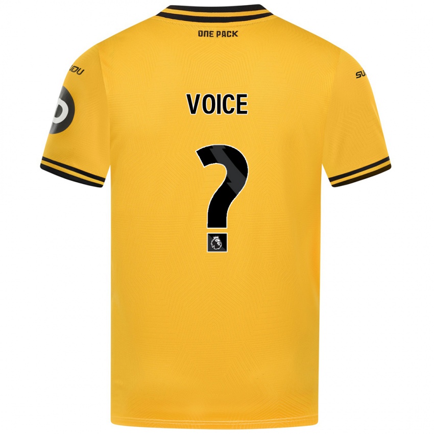 Niño Camiseta Caden Voice #0 Amarillo 1ª Equipación 2024/25 La Camisa