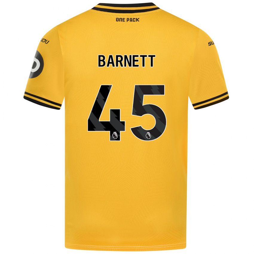 Niño Camiseta Ty Barnett #45 Amarillo 1ª Equipación 2024/25 La Camisa