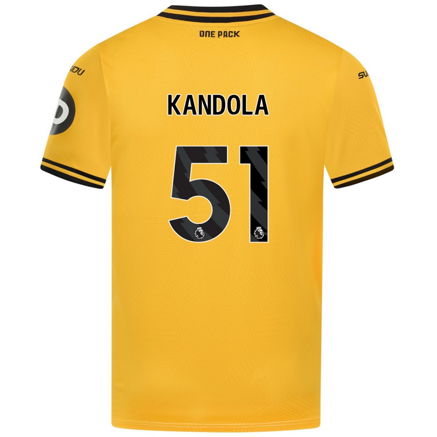 Niño Camiseta Kam Kandola #51 Amarillo 1ª Equipación 2024/25 La Camisa