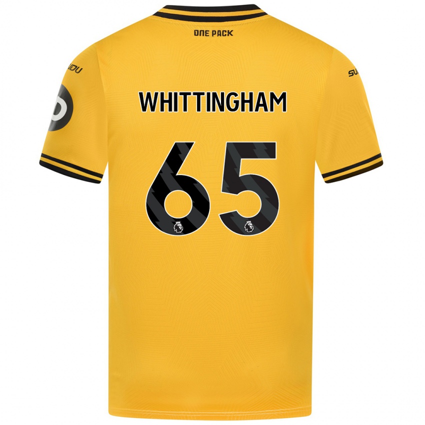 Niño Camiseta Matthew Whittingham #65 Amarillo 1ª Equipación 2024/25 La Camisa