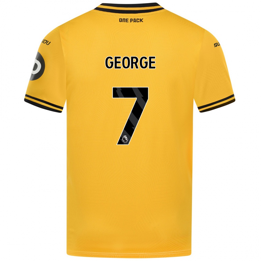 Niño Camiseta Tammi George #7 Amarillo 1ª Equipación 2024/25 La Camisa