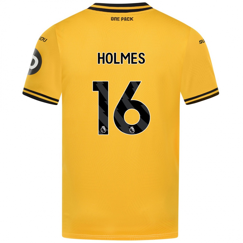 Niño Camiseta Summer Holmes #16 Amarillo 1ª Equipación 2024/25 La Camisa