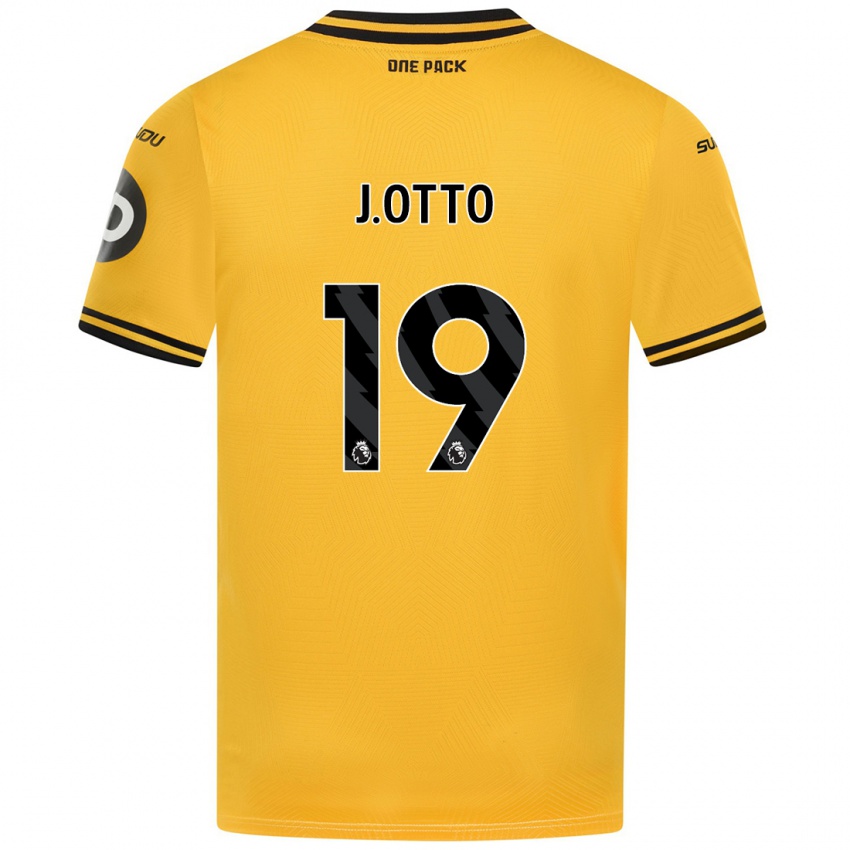 Niño Camiseta Jonny Otto #19 Amarillo 1ª Equipación 2024/25 La Camisa