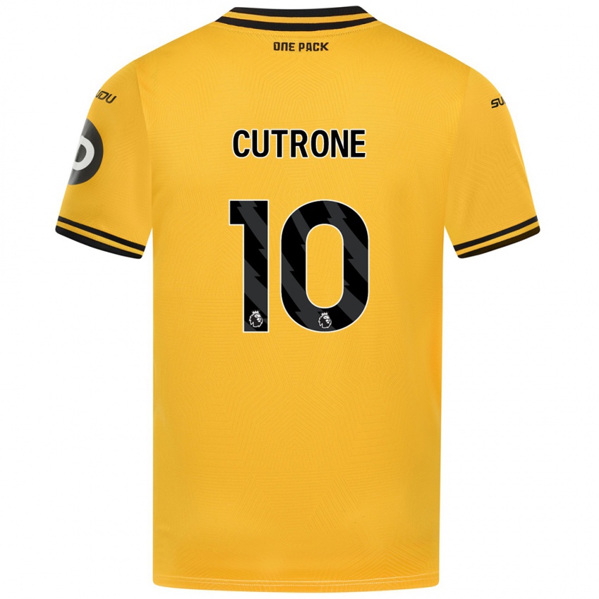 Niño Camiseta Patrick Cutrone #10 Amarillo 1ª Equipación 2024/25 La Camisa