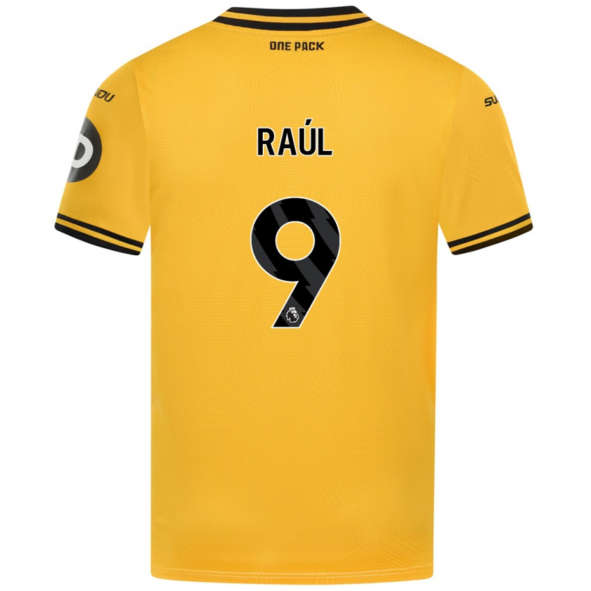 Niño Camiseta Raul Jimenez #9 Amarillo 1ª Equipación 2024/25 La Camisa