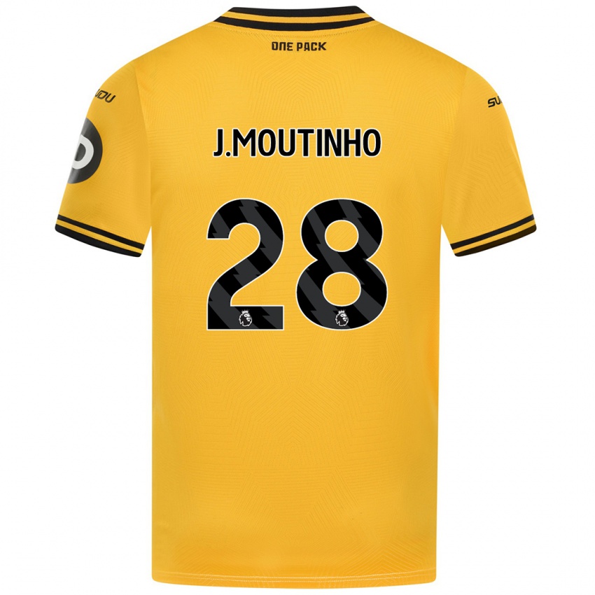 Niño Camiseta Joao Moutinho #28 Amarillo 1ª Equipación 2024/25 La Camisa