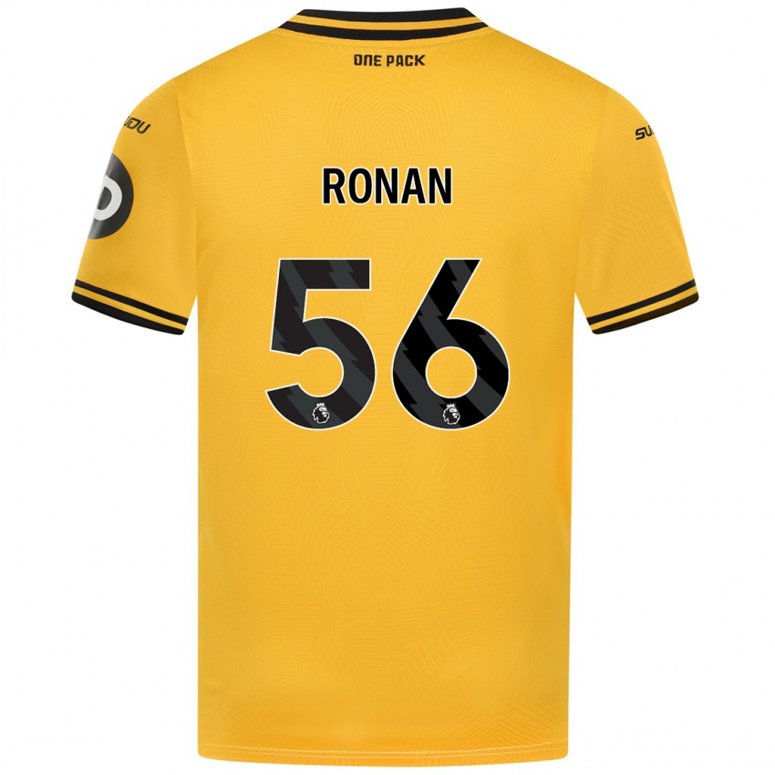 Niño Camiseta Connor Ronan #56 Amarillo 1ª Equipación 2024/25 La Camisa