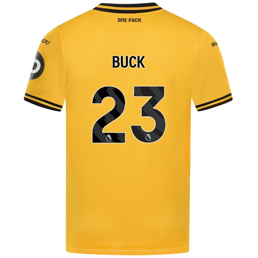 Niño Camiseta Alex Buck #23 Amarillo 1ª Equipación 2024/25 La Camisa