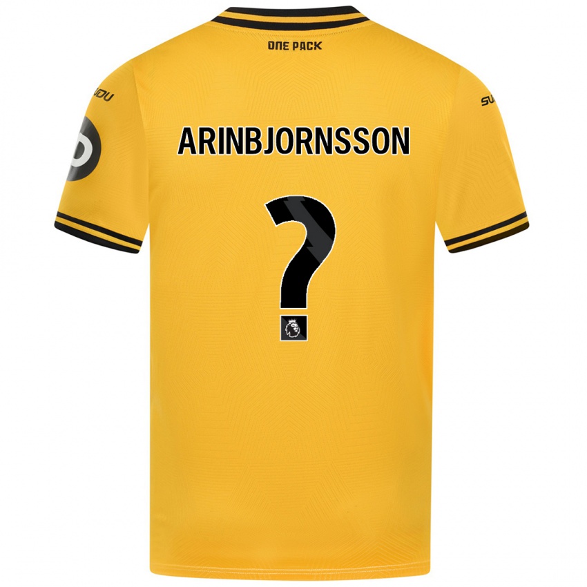 Niño Camiseta Palmi Arinbjornsson #0 Amarillo 1ª Equipación 2024/25 La Camisa