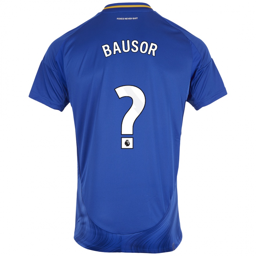 Niño Camiseta Stevie Bausor #0 Azul Blanco 1ª Equipación 2024/25 La Camisa