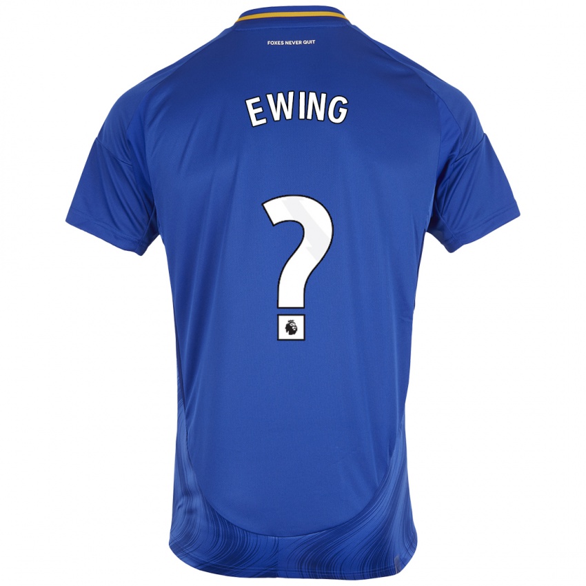 Niño Camiseta Oliver Ewing #0 Azul Blanco 1ª Equipación 2024/25 La Camisa