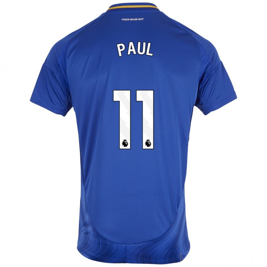 Niño Camiseta Lachante Paul #11 Azul Blanco 1ª Equipación 2024/25 La Camisa