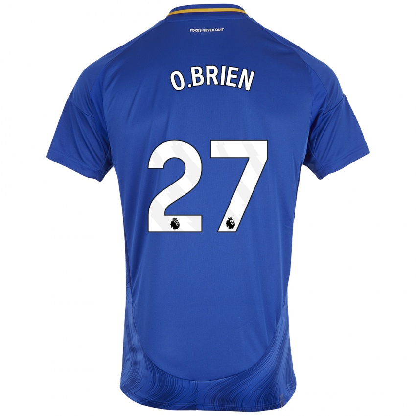 Niño Camiseta Shannon O.brien #27 Azul Blanco 1ª Equipación 2024/25 La Camisa