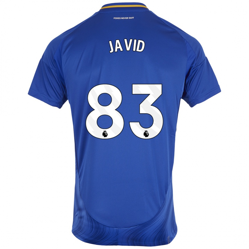 Niño Camiseta Abdullah Javid #83 Azul Blanco 1ª Equipación 2024/25 La Camisa