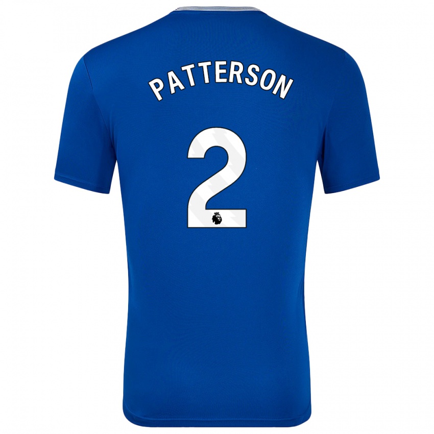 Niño Camiseta Nathan Patterson #2 Azul Con 1ª Equipación 2024/25 La Camisa