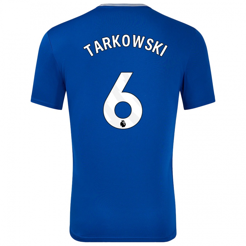 Niño Camiseta James Tarkowski #6 Azul Con 1ª Equipación 2024/25 La Camisa