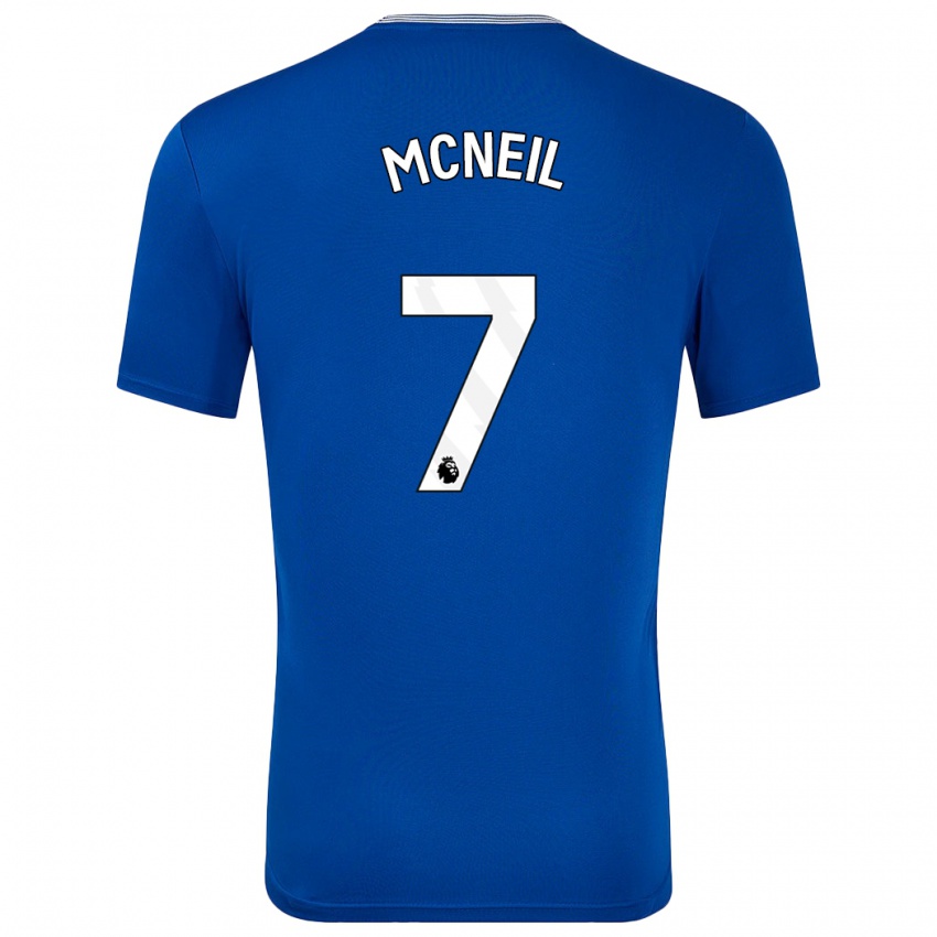 Niño Camiseta Dwight Mcneil #7 Azul Con 1ª Equipación 2024/25 La Camisa