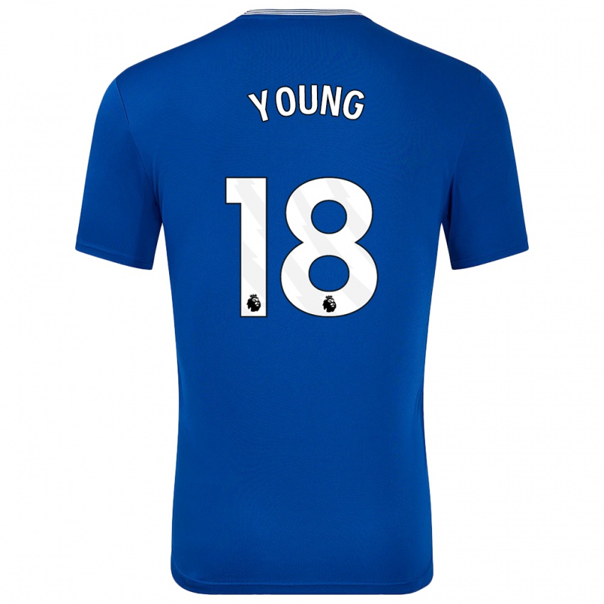 Niño Camiseta Ashley Young #18 Azul Con 1ª Equipación 2024/25 La Camisa