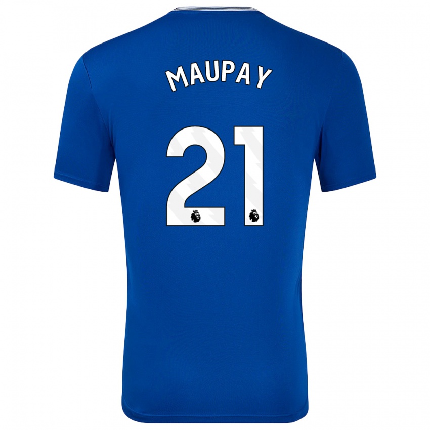 Niño Camiseta Neal Maupay #21 Azul Con 1ª Equipación 2024/25 La Camisa