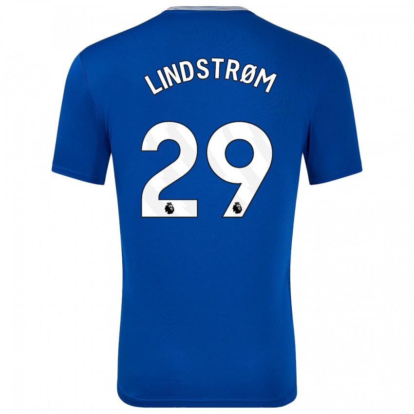 Niño Camiseta Jesper Lindstrøm #29 Azul Con 1ª Equipación 2024/25 La Camisa