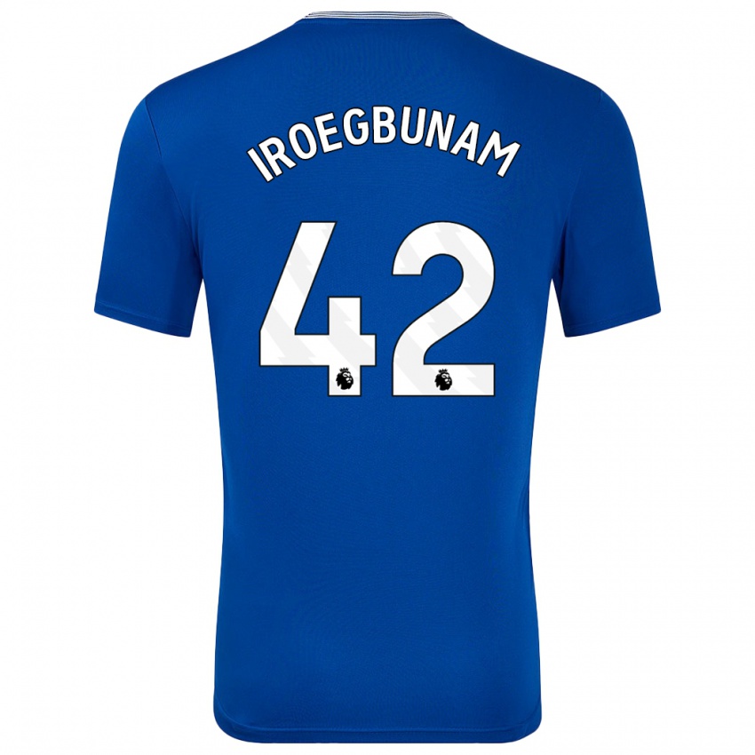 Niño Camiseta Tim Iroegbunam #42 Azul Con 1ª Equipación 2024/25 La Camisa