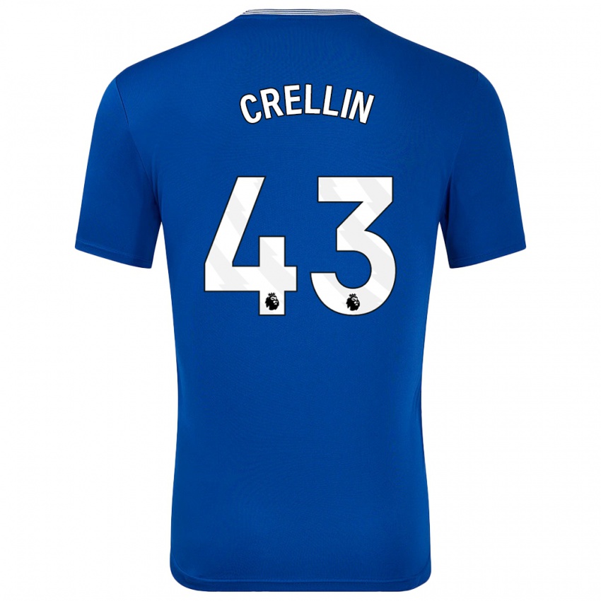 Niño Camiseta Billy Crellin #43 Azul Con 1ª Equipación 2024/25 La Camisa