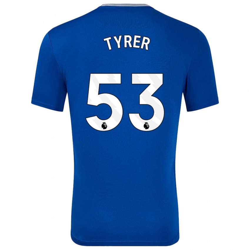 Niño Camiseta Harry Tyrer #53 Azul Con 1ª Equipación 2024/25 La Camisa