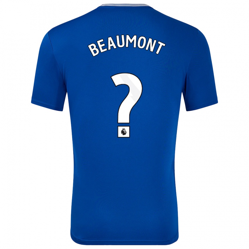 Niño Camiseta Jacob Beaumont-Clark #0 Azul Con 1ª Equipación 2024/25 La Camisa