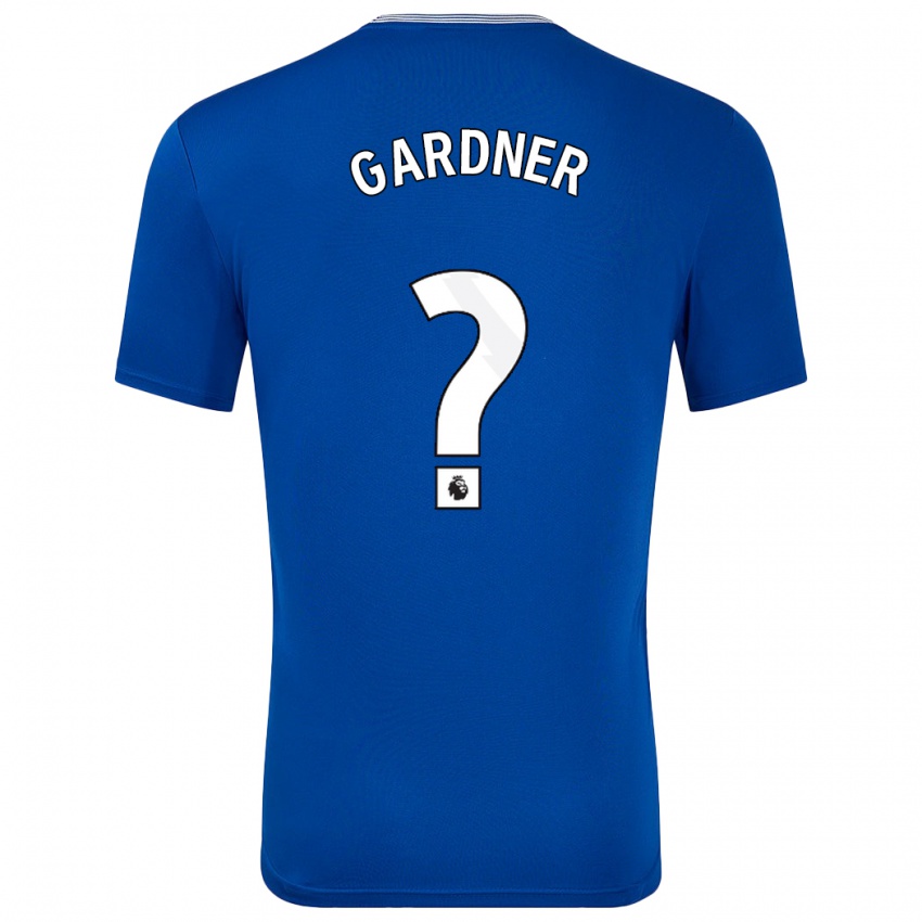 Niño Camiseta Luis Gardner #0 Azul Con 1ª Equipación 2024/25 La Camisa