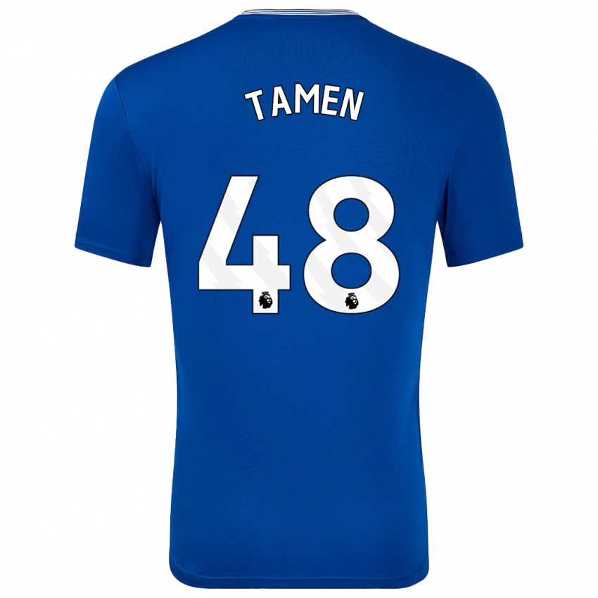 Niño Camiseta William Tamen #48 Azul Con 1ª Equipación 2024/25 La Camisa