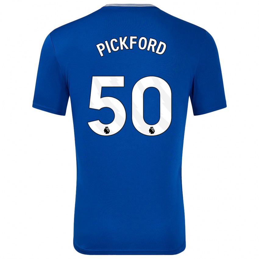 Niño Camiseta George Pickford #50 Azul Con 1ª Equipación 2024/25 La Camisa