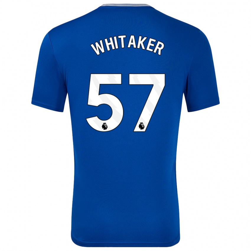 Niño Camiseta Charlie Whitaker #57 Azul Con 1ª Equipación 2024/25 La Camisa