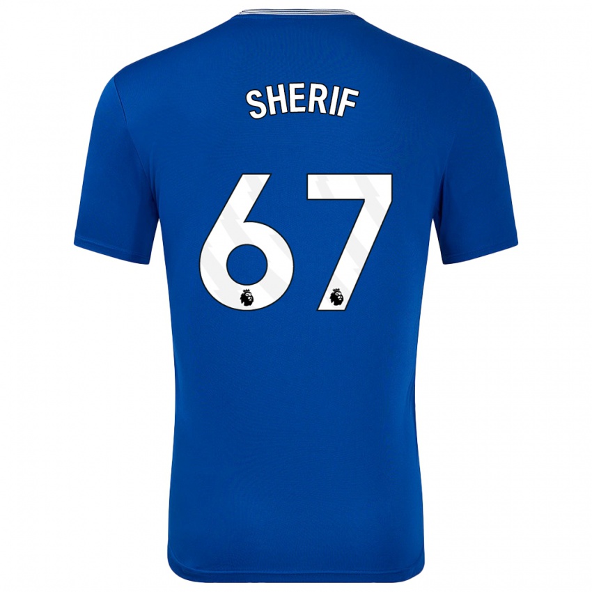 Niño Camiseta Martin Sherif #67 Azul Con 1ª Equipación 2024/25 La Camisa